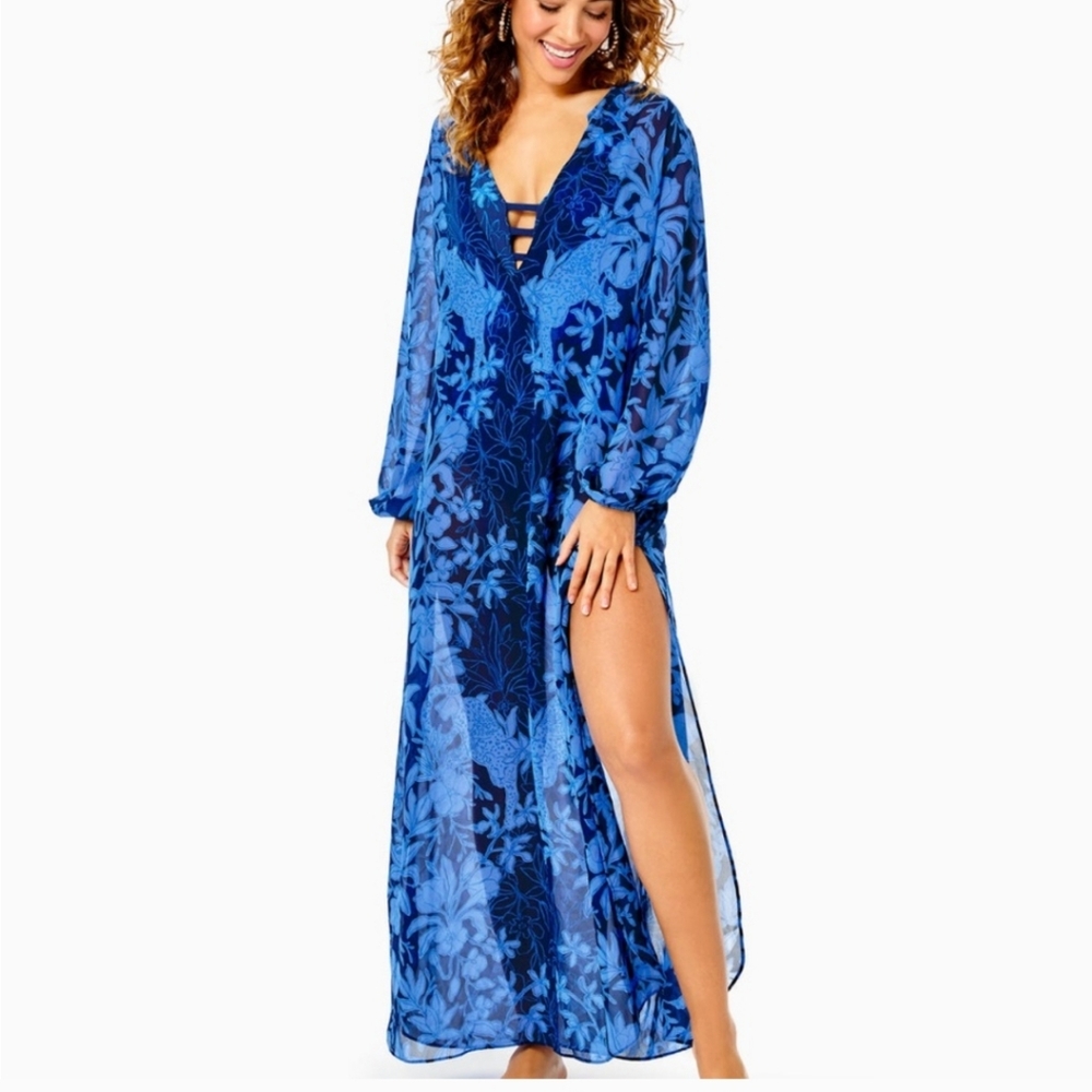 Lilly Pulitzer Frey maxi cover up sz xxs/xs